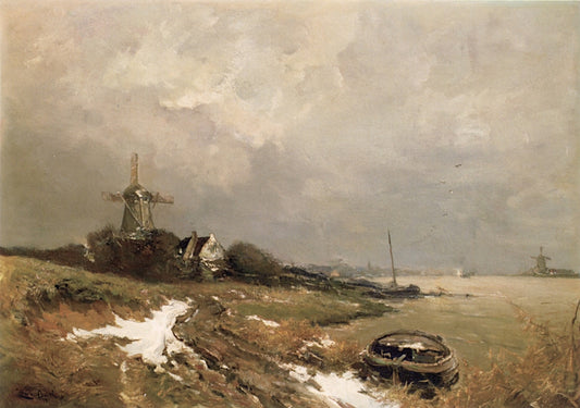 A Late Winter's Thaw, vintage artwork by Louis Apol, 12x8" (A4) Poster