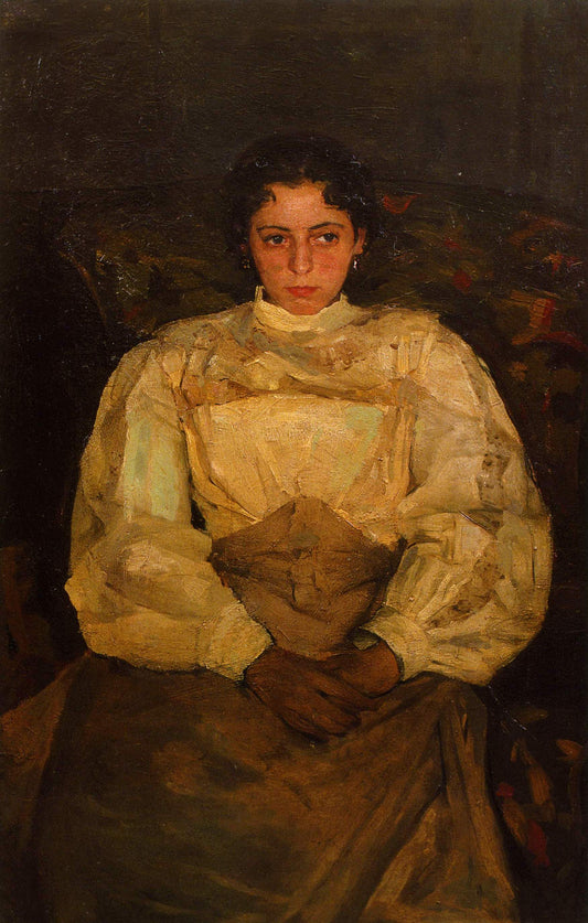 Portrait of Zinaida Anikina, vintage artwork by Alexander Murashko, 12x8" (A4) Poster