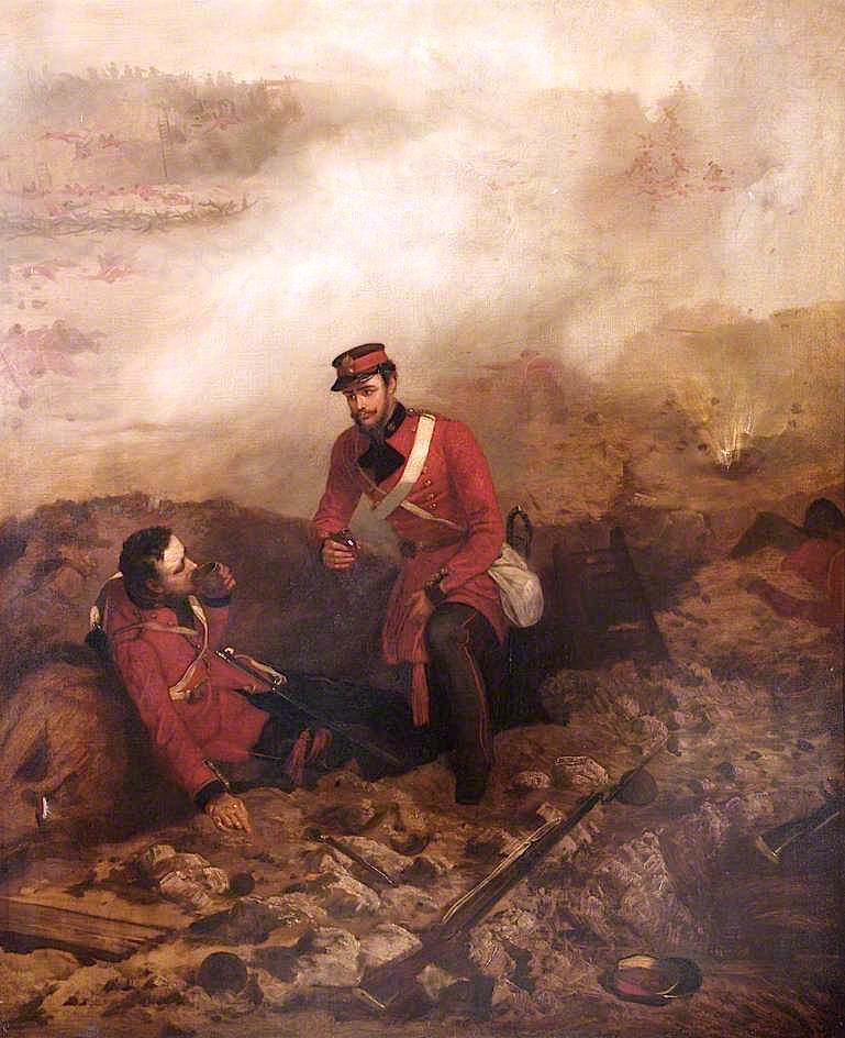 Lieutenant William Hope, VC, vintage artwork by Louis William Desanges, A3 (16x12") Poster Print