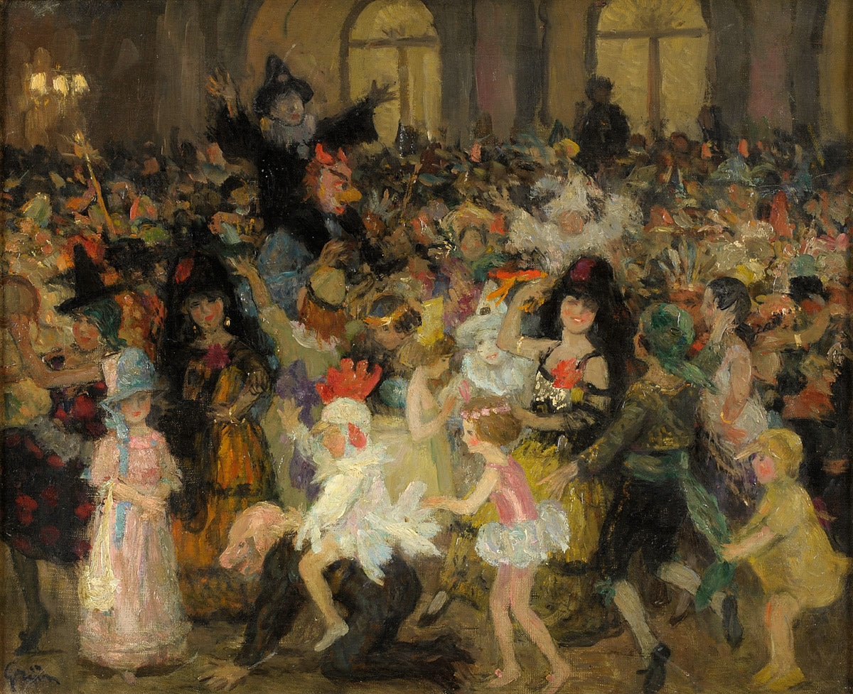 Masked Ball in Paris by Jules-Alexandre Grun,A3(16x12")Poster