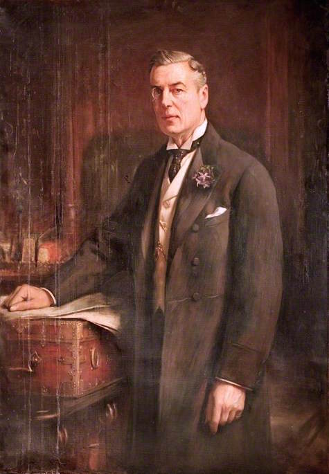 The Right Honourable Joseph Chamberlain, PC, MP, vintage artwork by Lance Calkin, 12x8" (A4) Poster