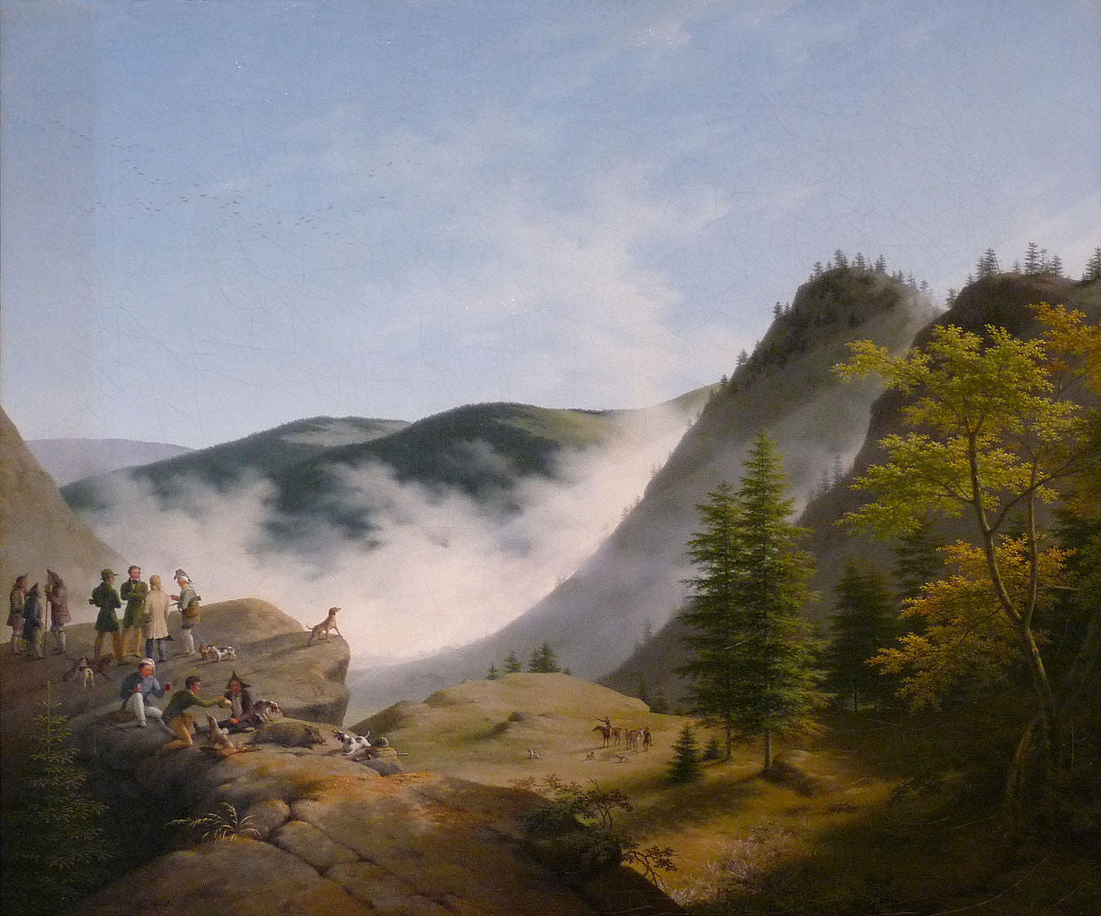 Chasse dans les Vosges, vintage artwork by Henry Lebert, A3 (16x12") Poster Print