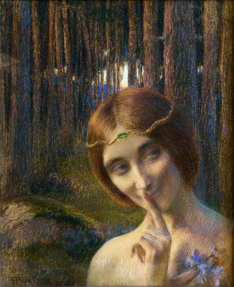 L'âme des pins, vintage artwork by Armand Point, 12x8" (A4) Poster