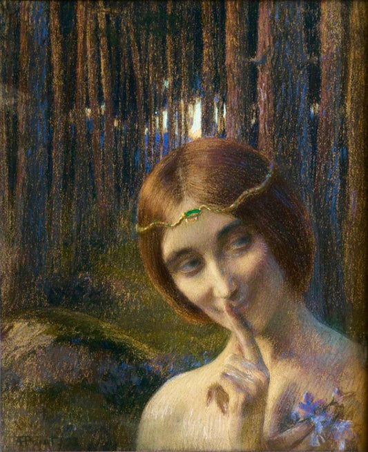 L'âme des pins, vintage artwork by Armand Point, 12x8" (A4) Poster