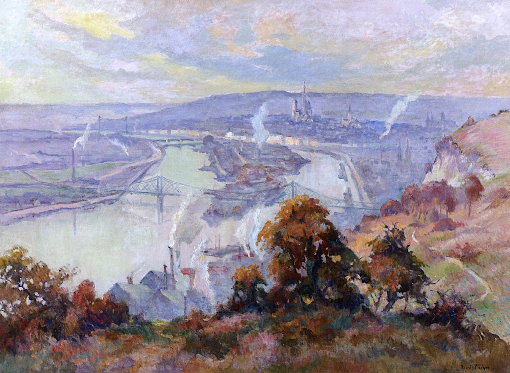 The Seine at Rouen by Robert Antoine Pinchon,16x12(A3) Poster