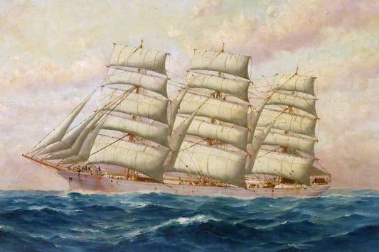 The SS 'Dudhope', vintage artwork by Thomas G. Purvis, 12x8" (A4) Poster