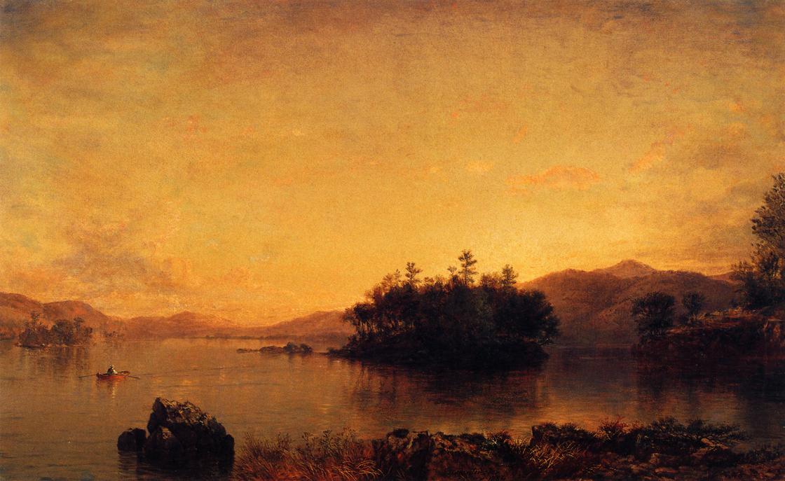 Late Afternoon on the Susquehanna, vintage artwork by Daniel Huntington, A3 (16x12") Poster Print