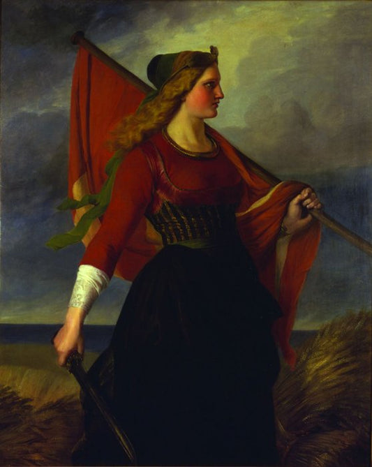 Danmark, vintage artwork by Elisabeth Jerichau-Baumann, A3 (16x12") Poster Print