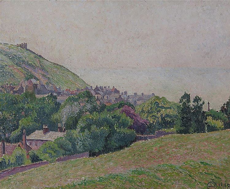 East Hill and Old Town, Hastings by Lucien Pissarro,A3(16x12")Poster