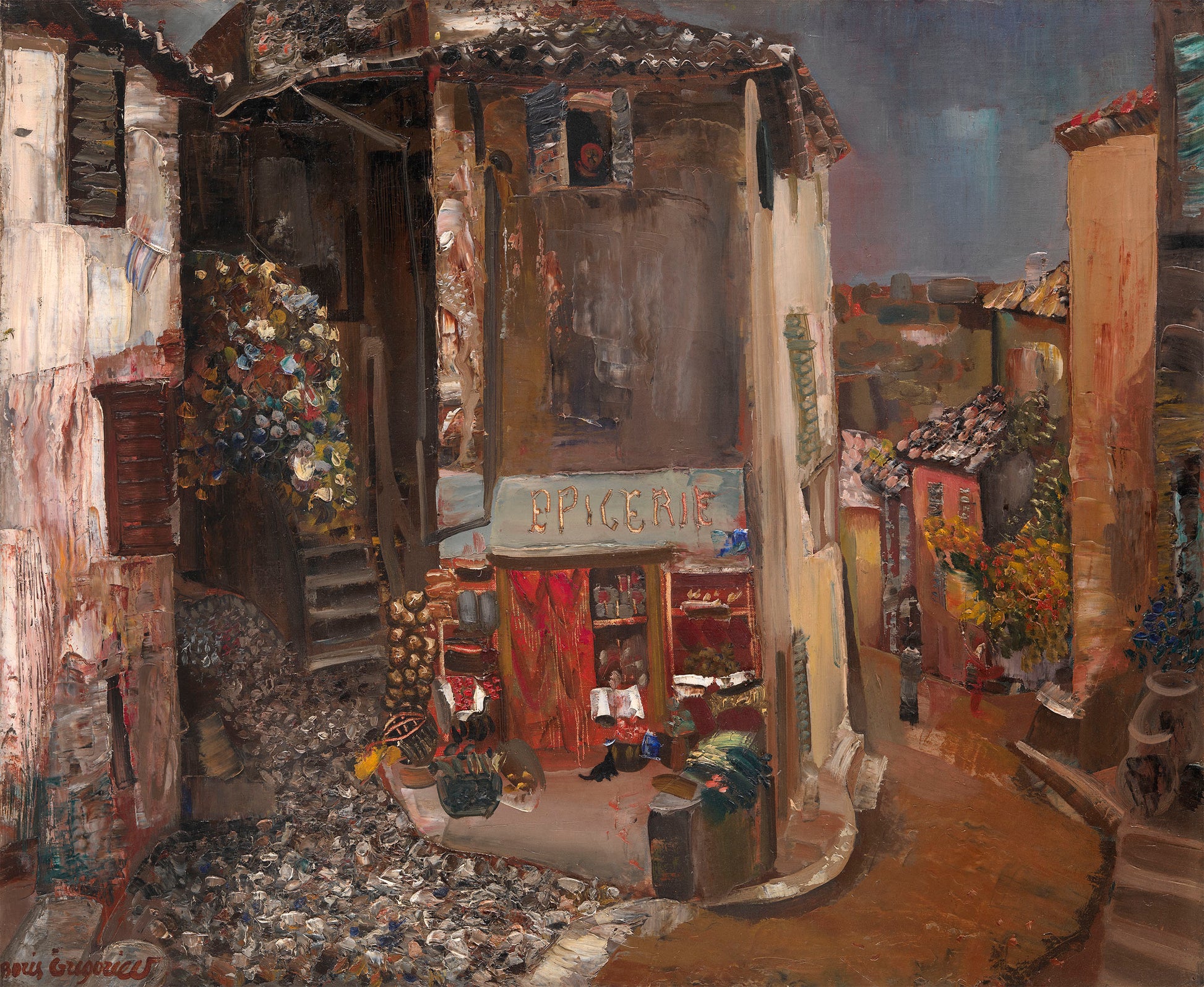 Epicerie du Village by Boris Grigoriev,16x12(A3) Poster