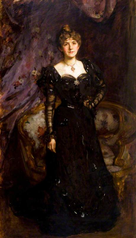 Mrs J. E. Crombie of Parkhill, vintage artwork by Sir James Jebusa Shannon, 12x8" (A4) Poster