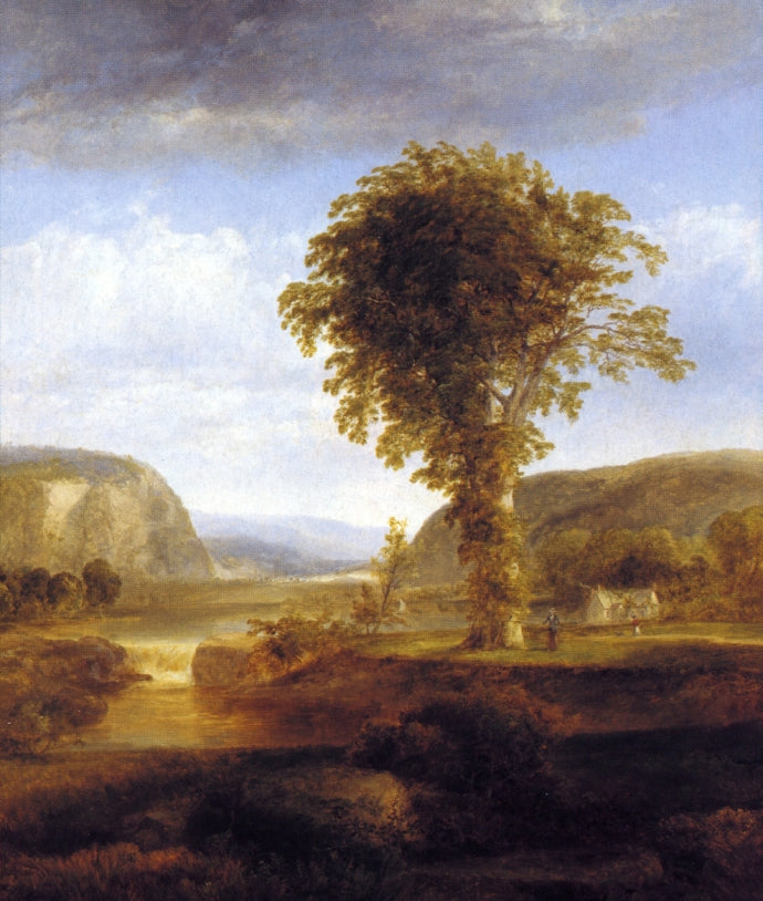 Scenery in the Catskills, vintage artwork by Thomas Doughty, A3 (16x12") Poster Print
