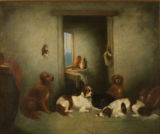 Setters in a Pantry, vintage artwork by Edward Armfield, A3 (16x12") Poster Print