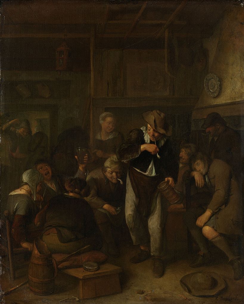 Peasant's Inn, vintage artwork by Richard Brakenburg, 12x8" (A4) Poster