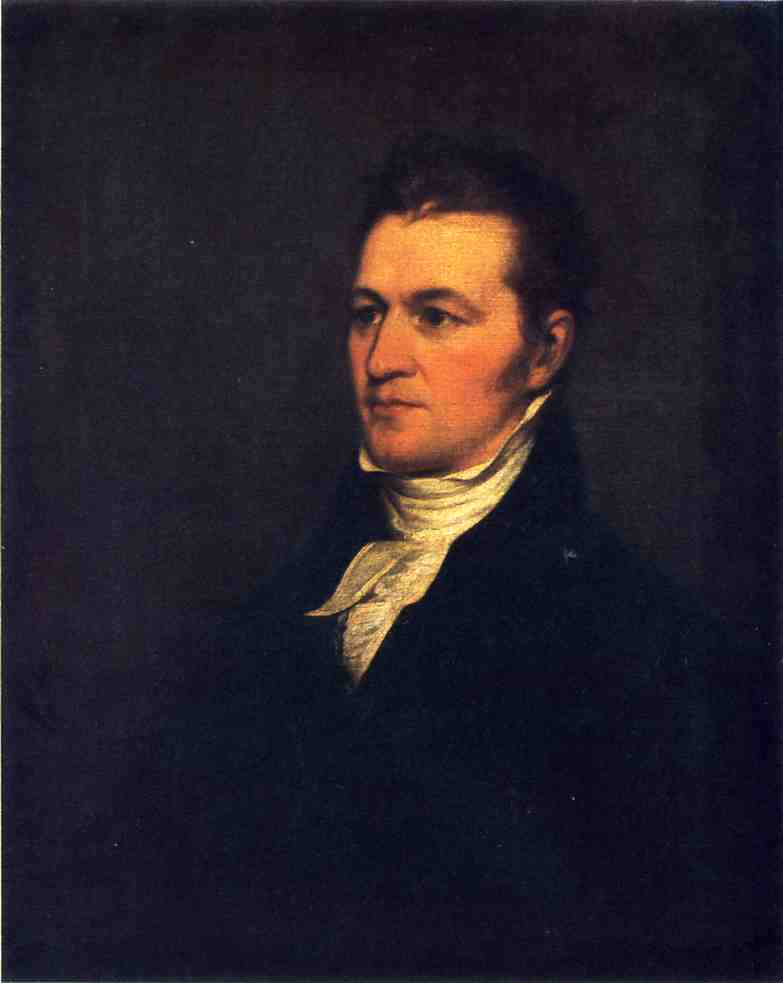 Samuel Miles Hopkins, vintage artwork by John Trumbull, 12x8" (A4) Poster