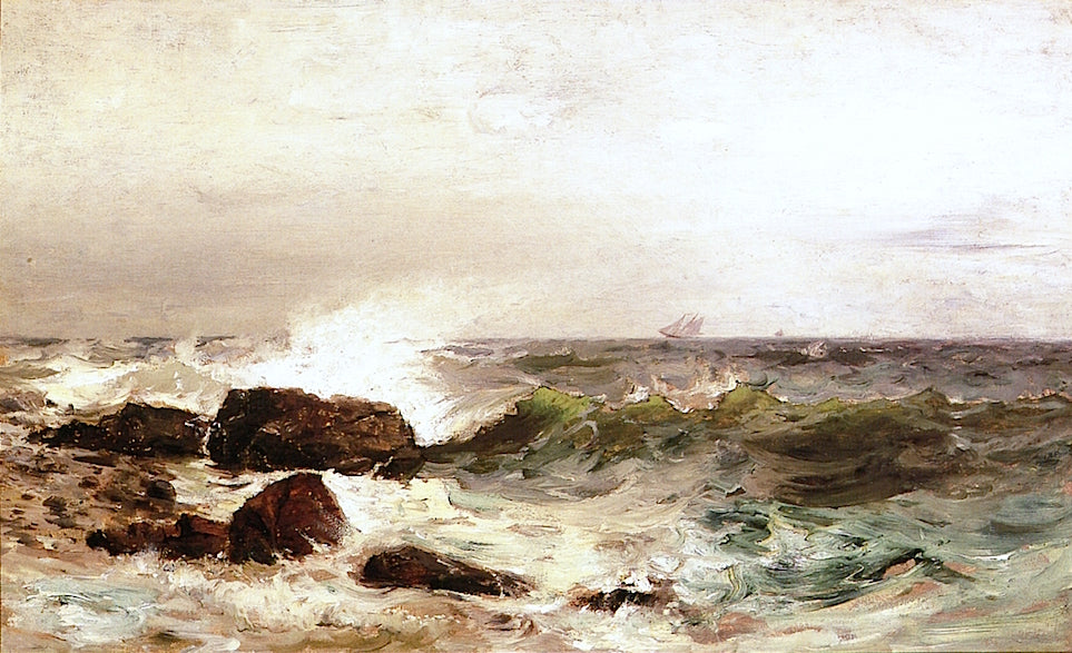 September Storm, vintage artwork by Mauritz F. H. De Haas, 12x8" (A4) Poster