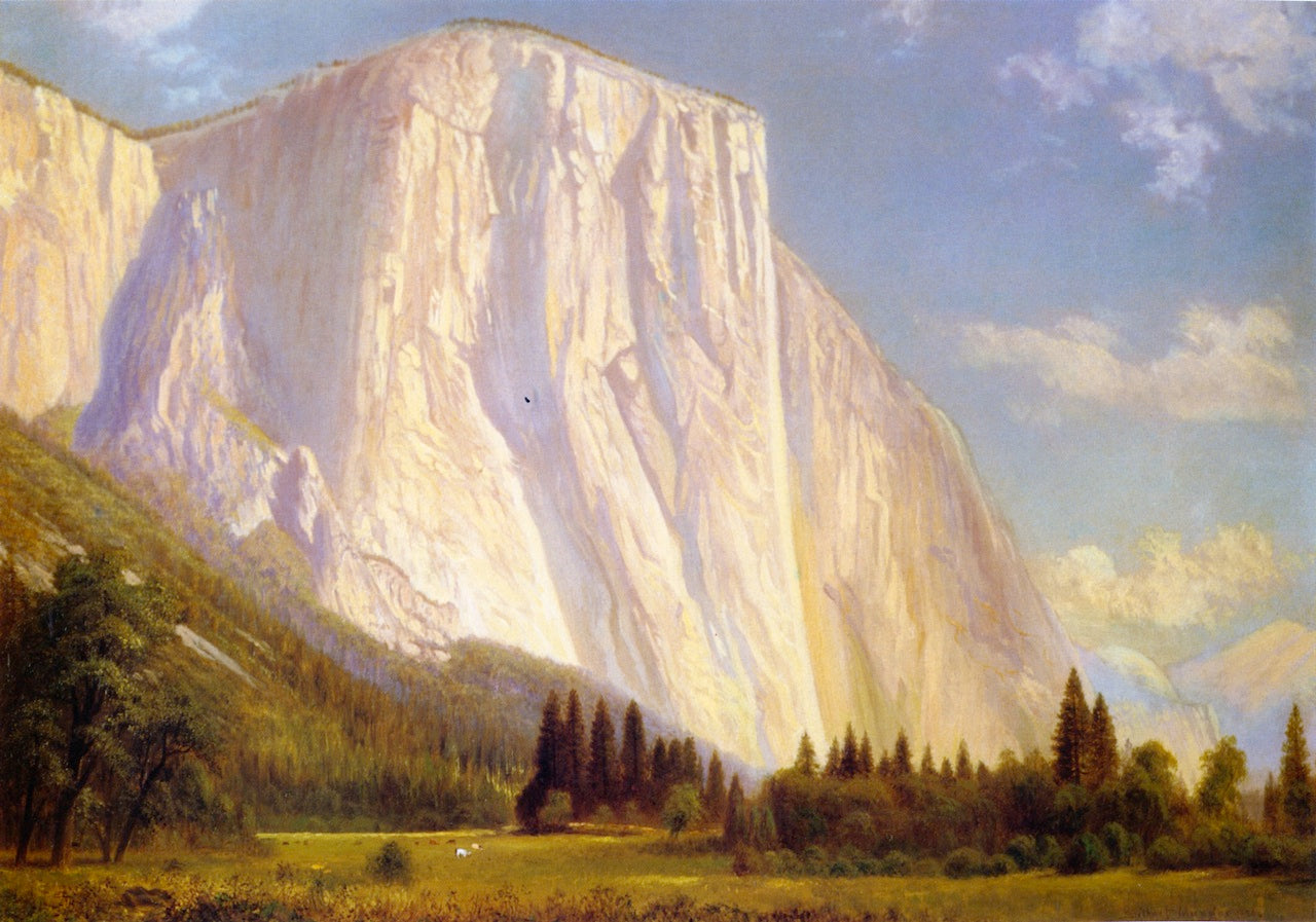 El Capitan, Yosemite, vintage artwork by Gilbert Munger, 12x8" (A4) Poster