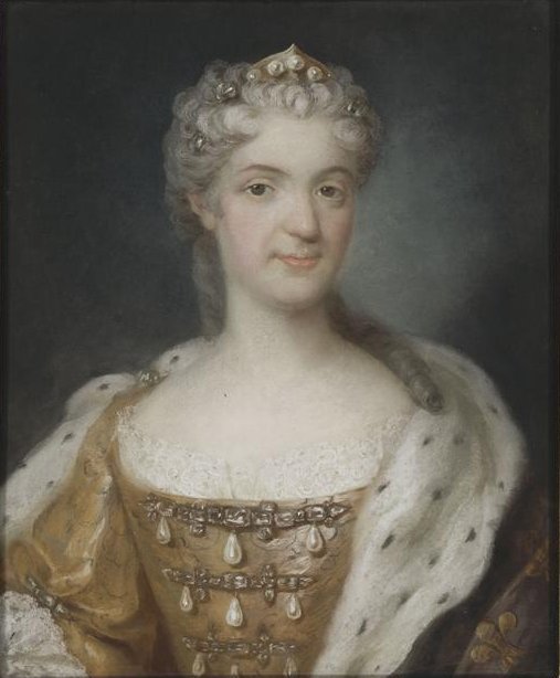 Marie Leszcinska, Queen of France, vintage artwork by Gustaf Lundberg, 12x8" (A4) Poster