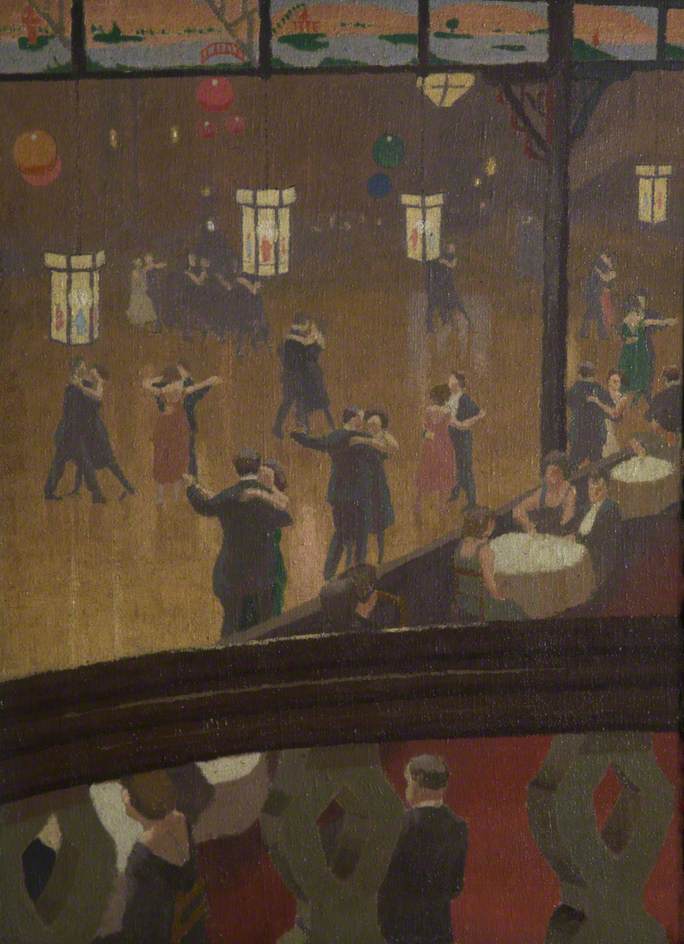 Hammersmith Palais de Danse, vintage artwork by Malcolm Drummond, 12x8" (A4) Poster