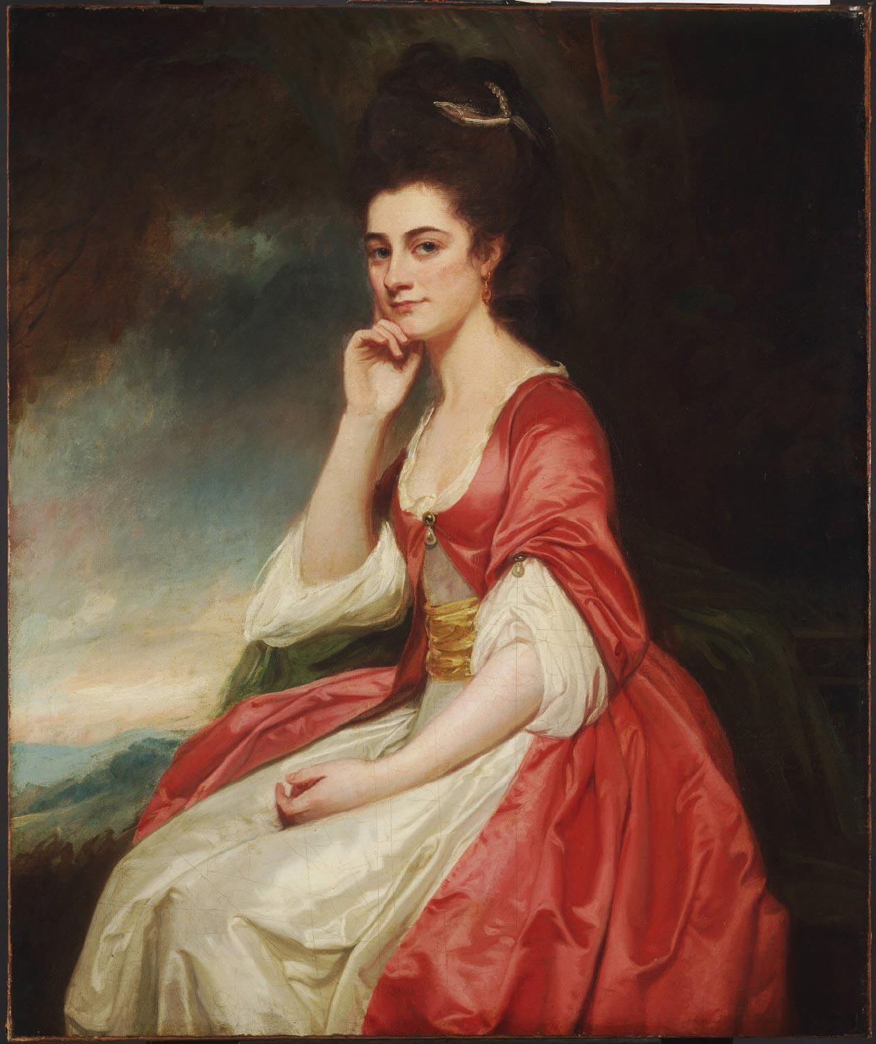 Lady Grantham, vintage artwork by George Romney, 12x8" (A4) Poster