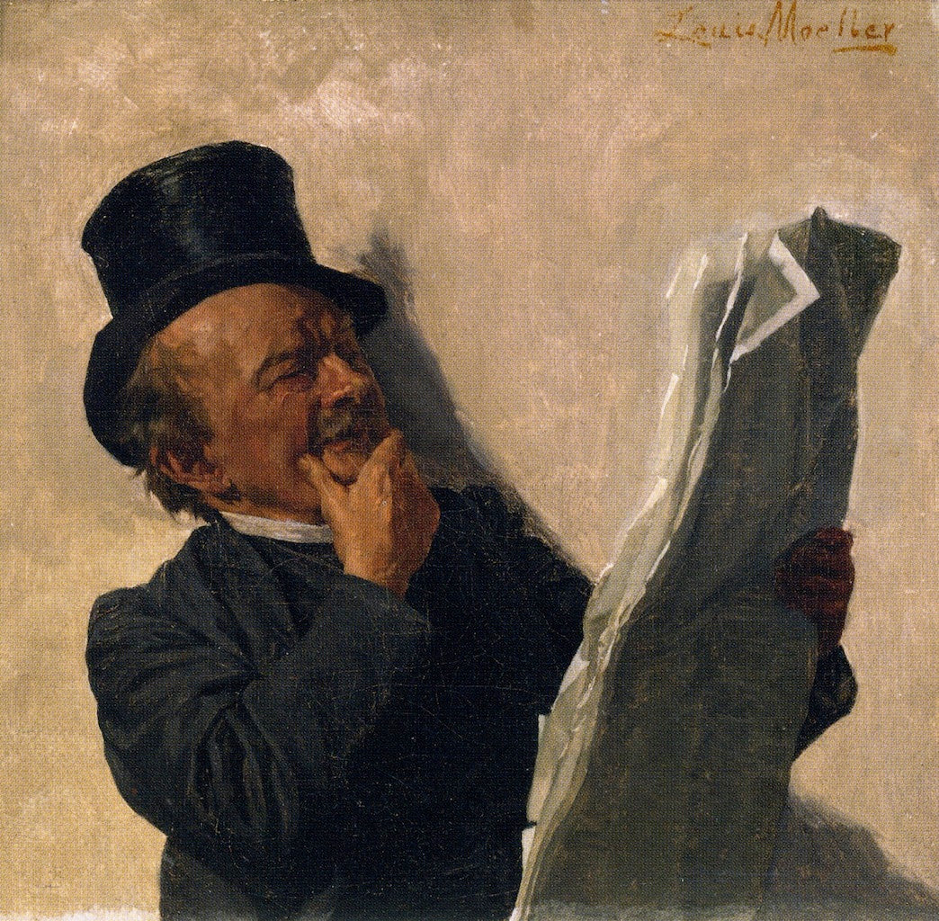 The Evening News by Louis Charles Moeller,A3(16x12")Poster