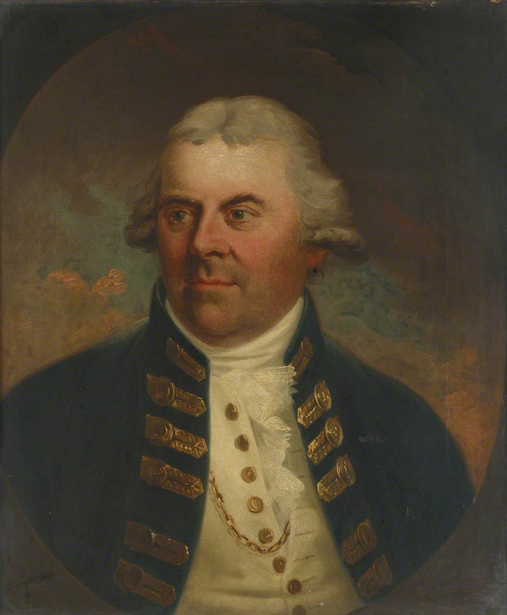 Vice-Admiral Alan Gardner, vintage artwork by Karl Anton Hickel, 12x8" (A4) Poster