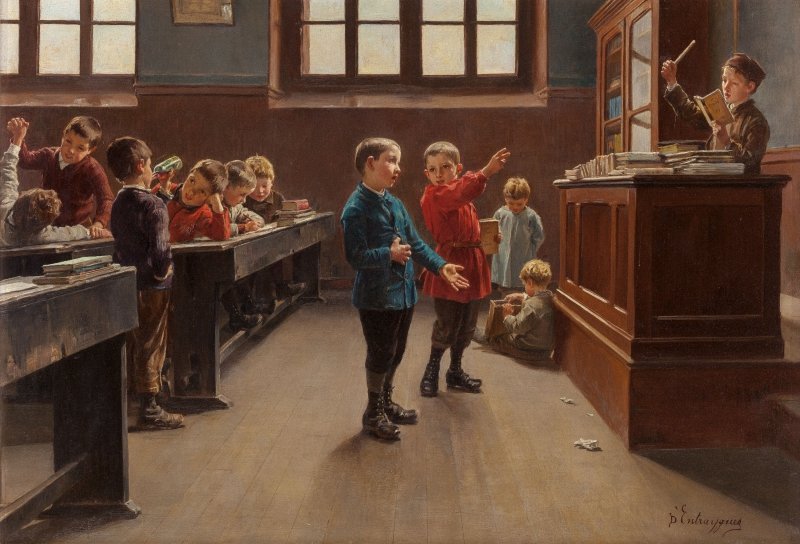 Concert in the Classroom by Charles-Bertrand d'Entraygues,A3(16x12")Poster