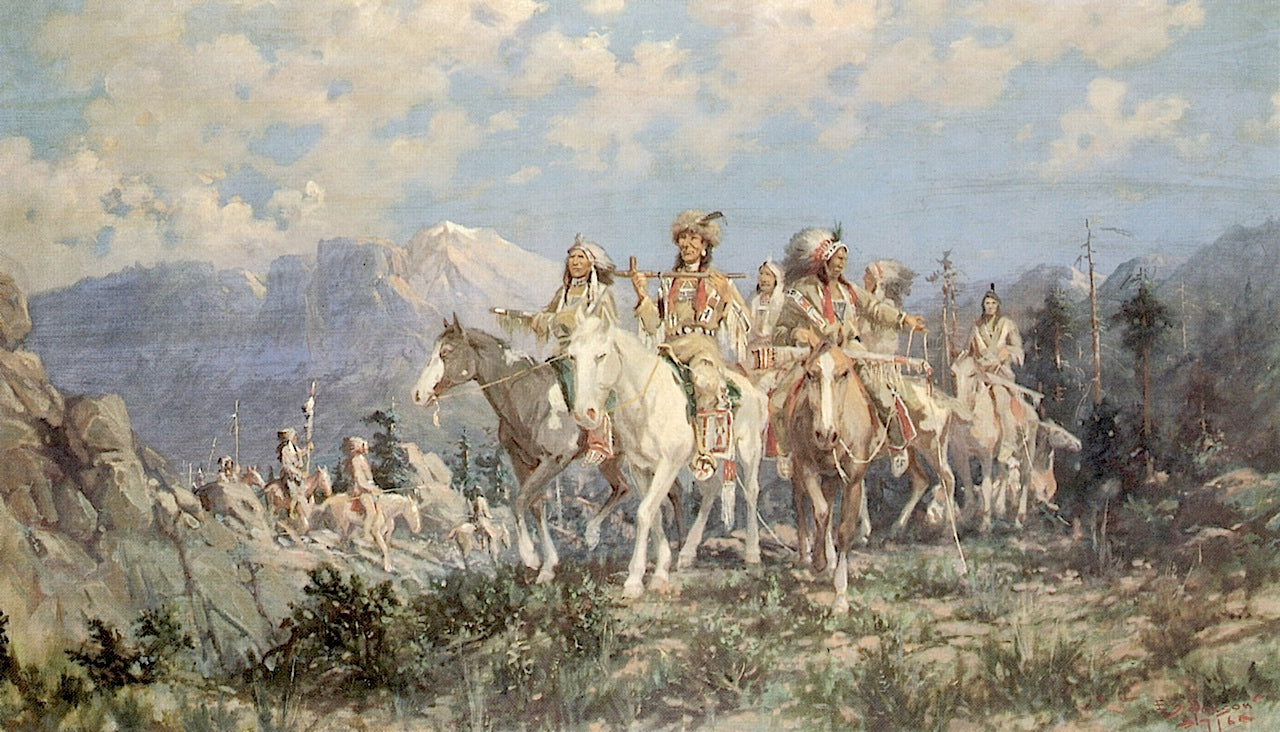 m This Day Forth I Will Fight No More by Edgar Samuel Paxson,A3(16x12")Poster
