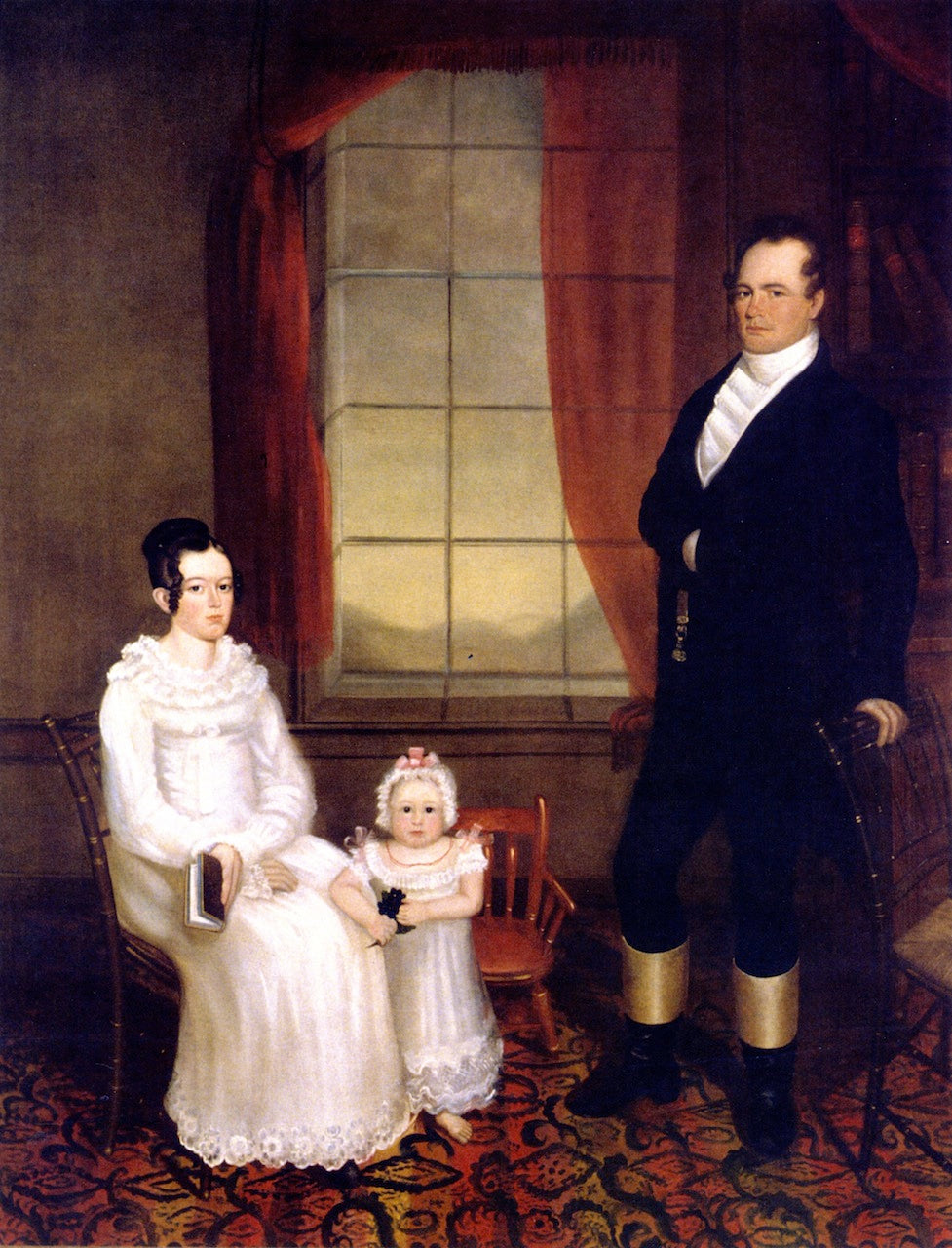 John Speed Smith Family, vintage artwork by Chester Harding, 12x8" (A4) Poster