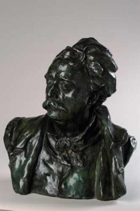 Bust of Albert-Ernest Carrier-Belleuse, vintage artwork by Auguste Rodin, 12x8" (A4) Poster