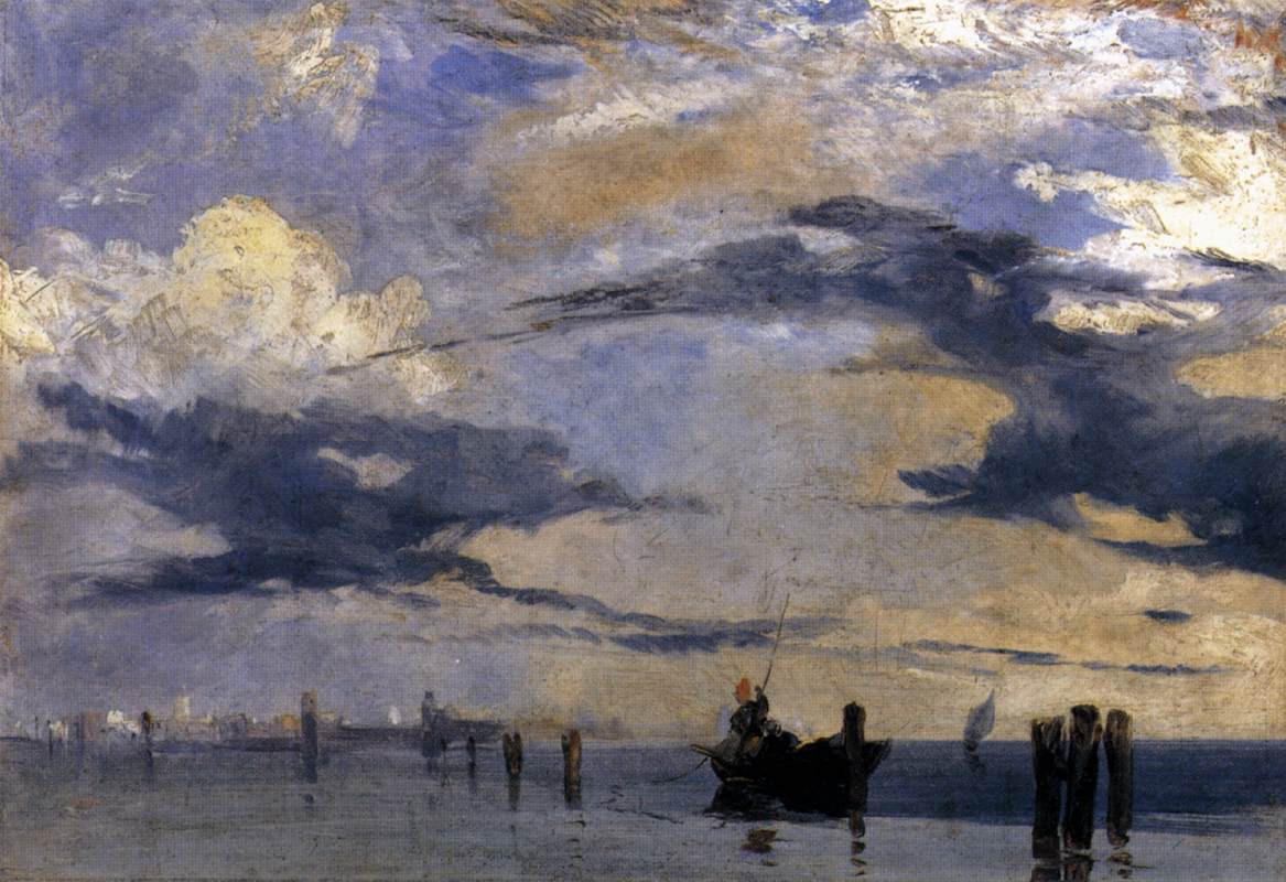 On the Adriatic, vintage artwork by Richard Parkes Bonington, A3 (16x12") Poster Print