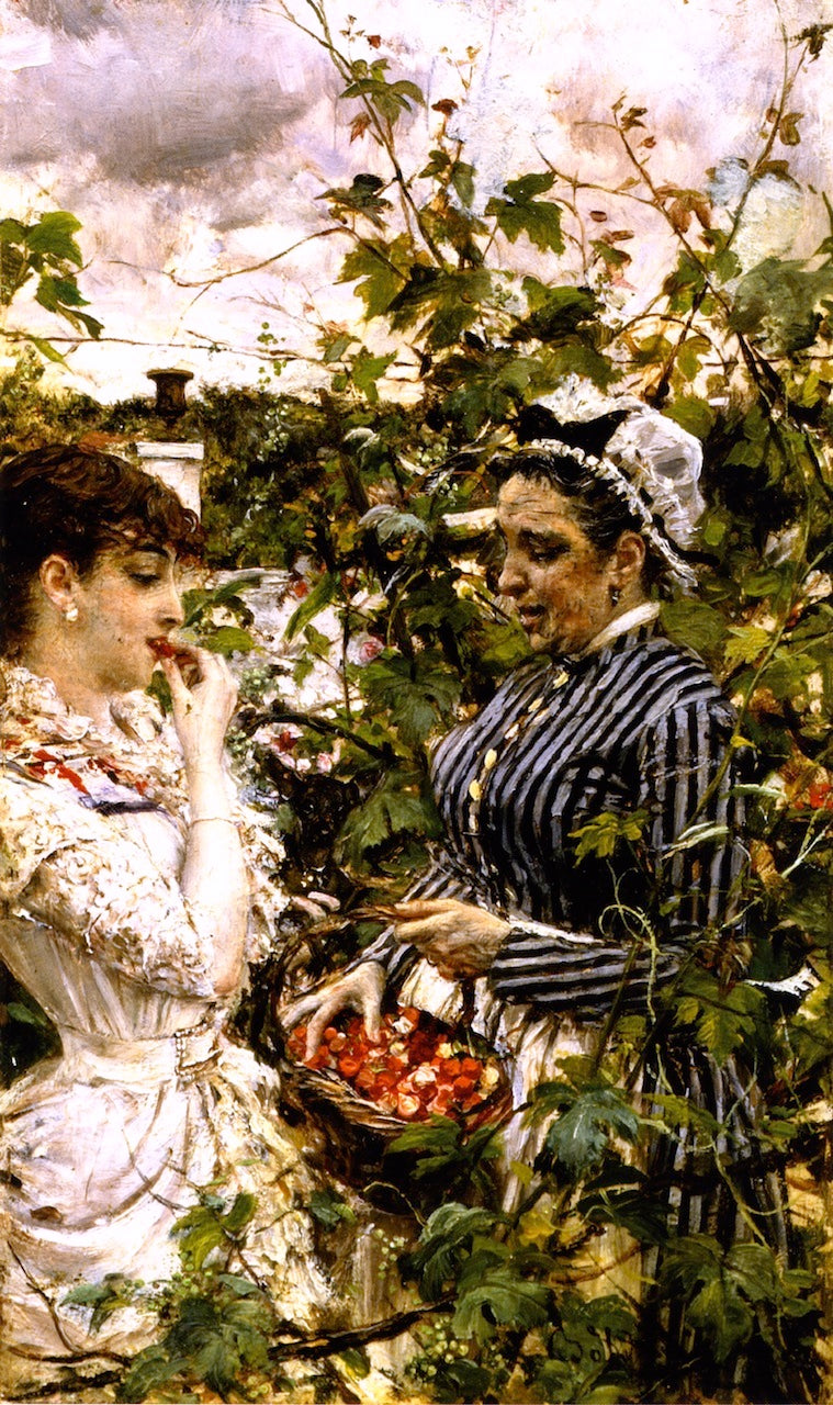 First Fruits, vintage artwork by Giovanni Boldini, 12x8" (A4) Poster