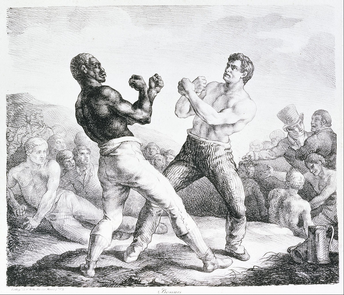 The Boxers, vintage artwork by Theodore Gericault, 12x8" (A4) Poster