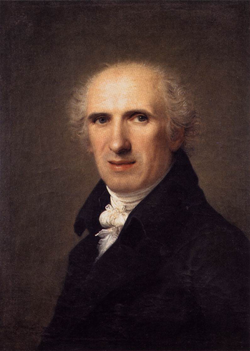 Portrait of Canova, vintage artwork by Gaspare Landi, 12x8" (A4) Poster