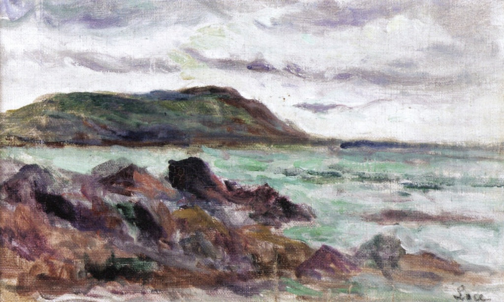 The Coast of Brittany near Saint-Malo by Maximilien Luce,A3(16x12")Poster