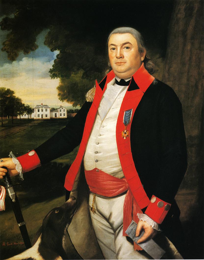 Captain John Pratt, vintage artwork by Ralph Earl, 12x8" (A4) Poster