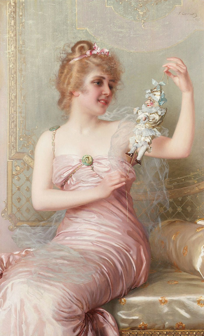 The plaything by Vittorio Matteo Corcos,A3(16x12")Poster