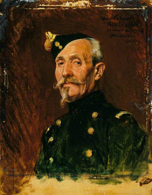 Colonel Felix Massue, vintage artwork by Jean-Louis Ernest Meissonier, A3 (16x12") Poster Print