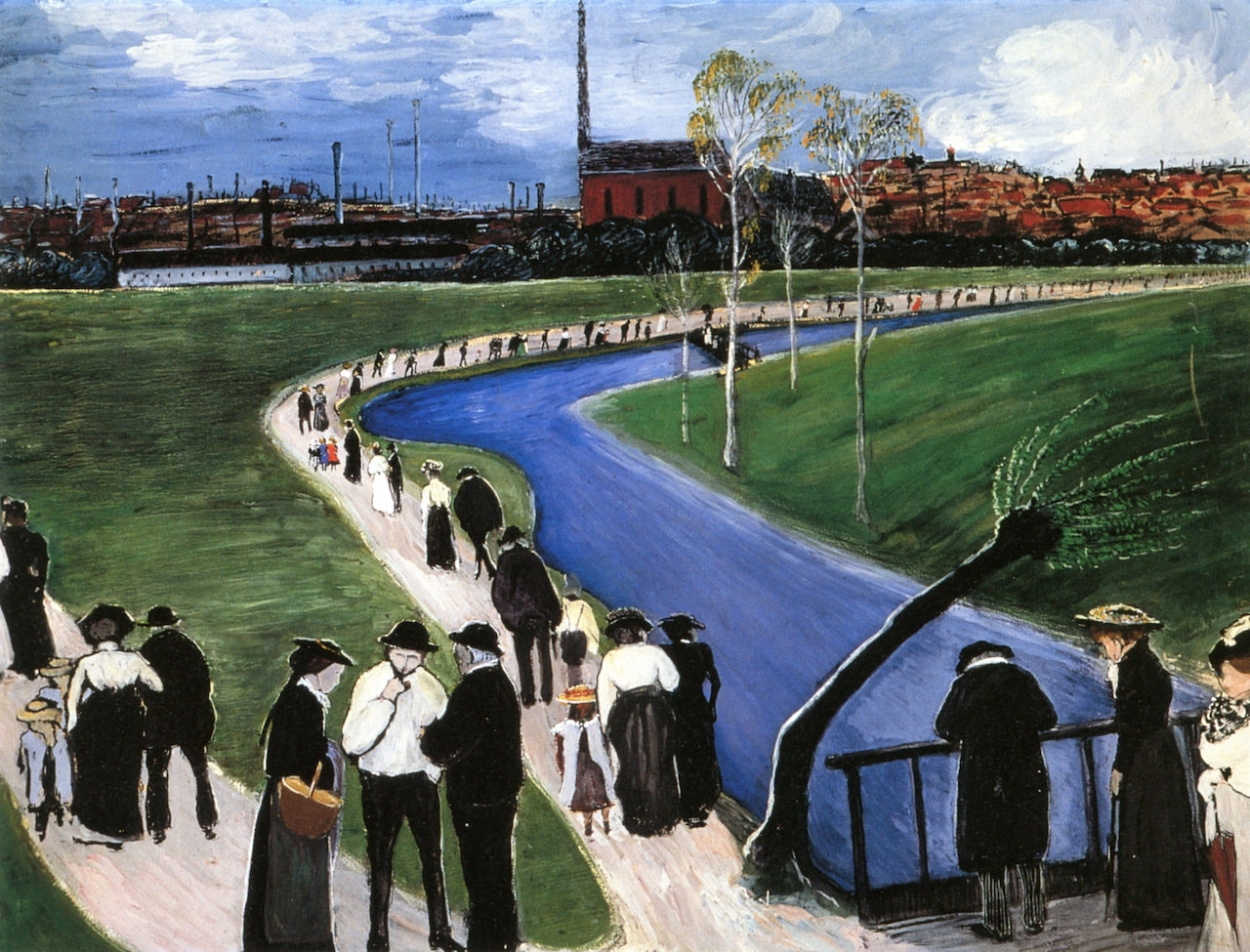 Sunday in Spring by Marianne von Werefkin,A3(16x12")Poster