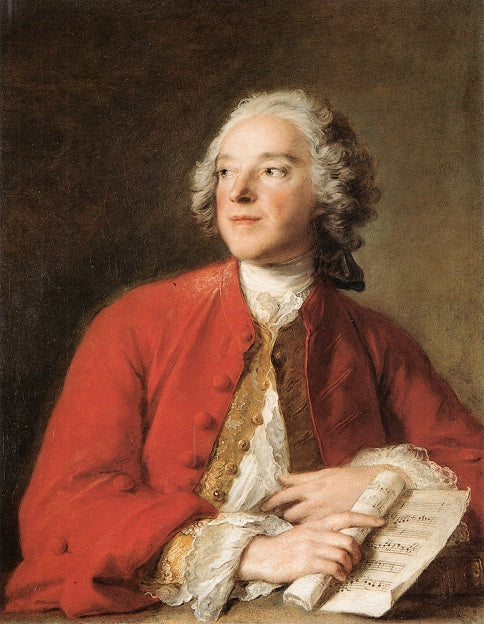 Portrait of Pierre-Augustin Caron de Beaumarchais, vintage artwork by Jean-Marc Nattier, 12x8" (A4) Poster