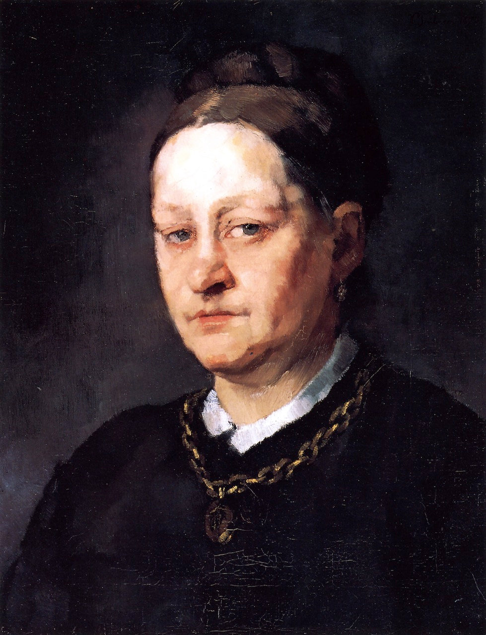 Anna Trübner, vintage artwork by Wilhelm Trübner, 12x8" (A4) Poster