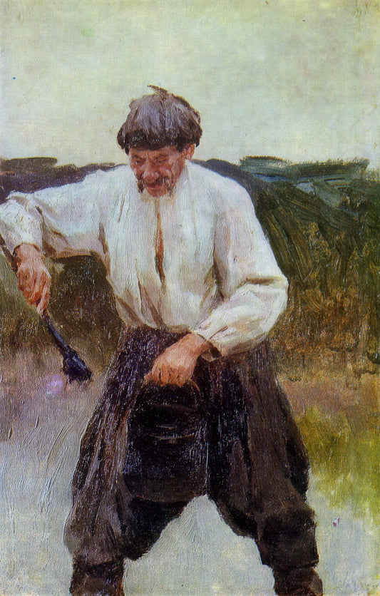 A Ukrainian Peasant by Nikolai Pimonenko,A3(16x12")Poster