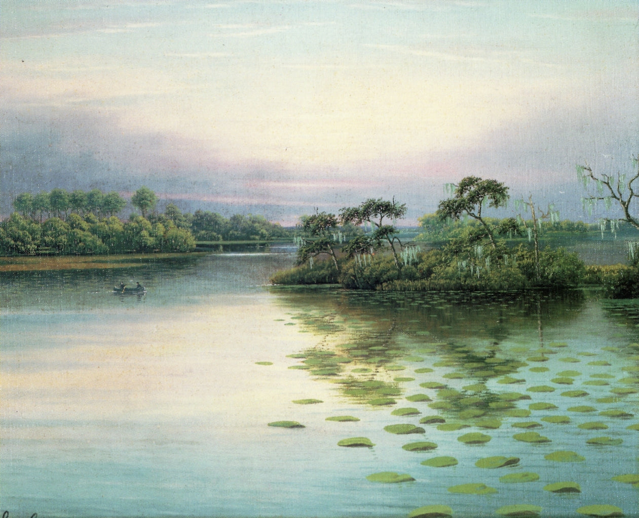 Central Florida Lake Scene by George Cope,A3(16x12")Poster