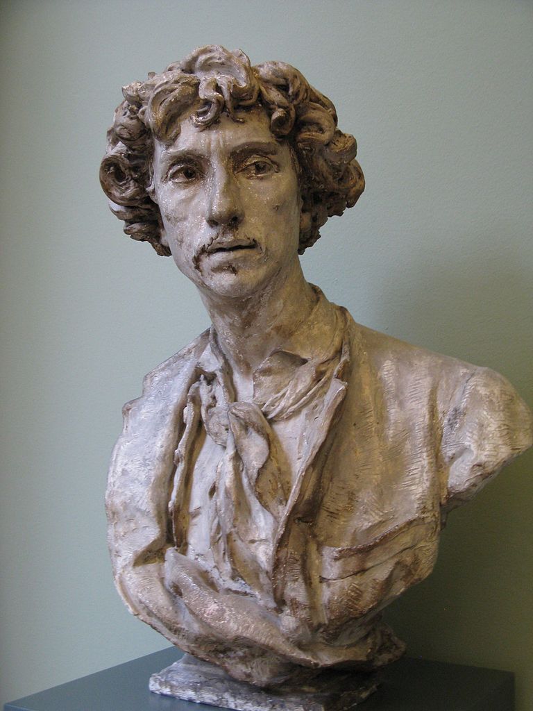 Charles Garnier (Bust), vintage artwork by Jean-Baptiste Carpeaux, 12x8" (A4) Poster