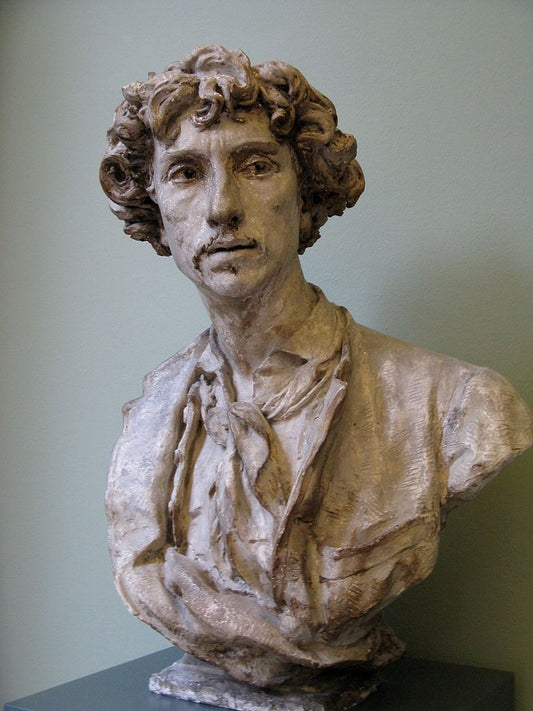 Charles Garnier (Bust), vintage artwork by Jean-Baptiste Carpeaux, 12x8" (A4) Poster