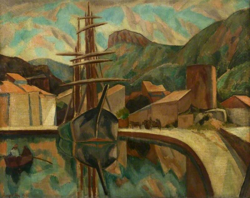 A Provencal Harbour, vintage artwork by Roger Eliot Fry, 12x8" (A4) Poster