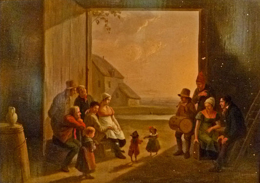 Performance with Monkeys, vintage artwork by Constantinus Fidelio Coene, 12x8" (A4) Poster