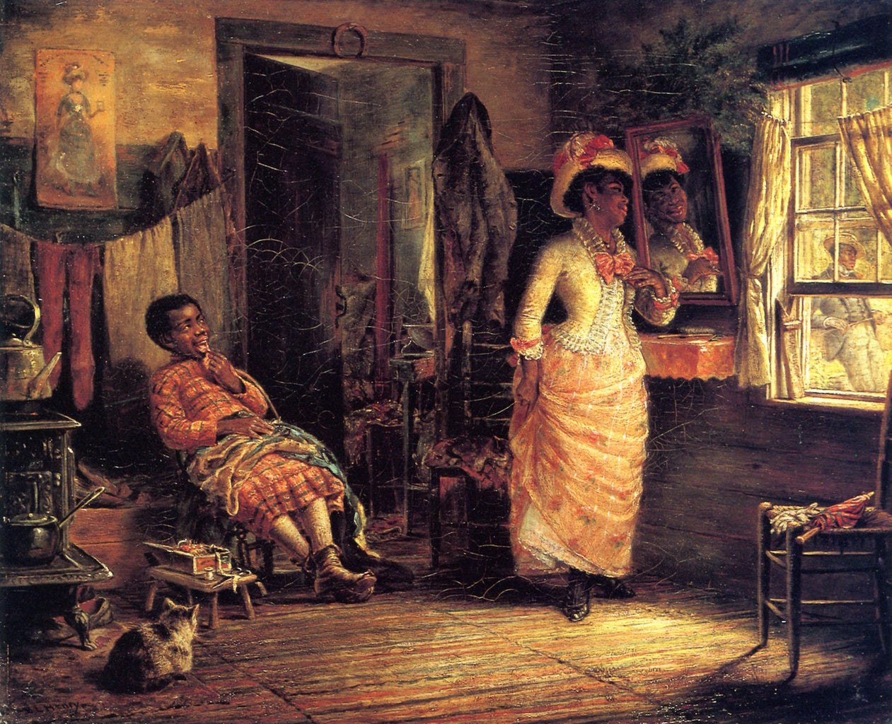 She's Bound to Shine, vintage artwork by Edward Lamson Henry, 12x8" (A4) Poster