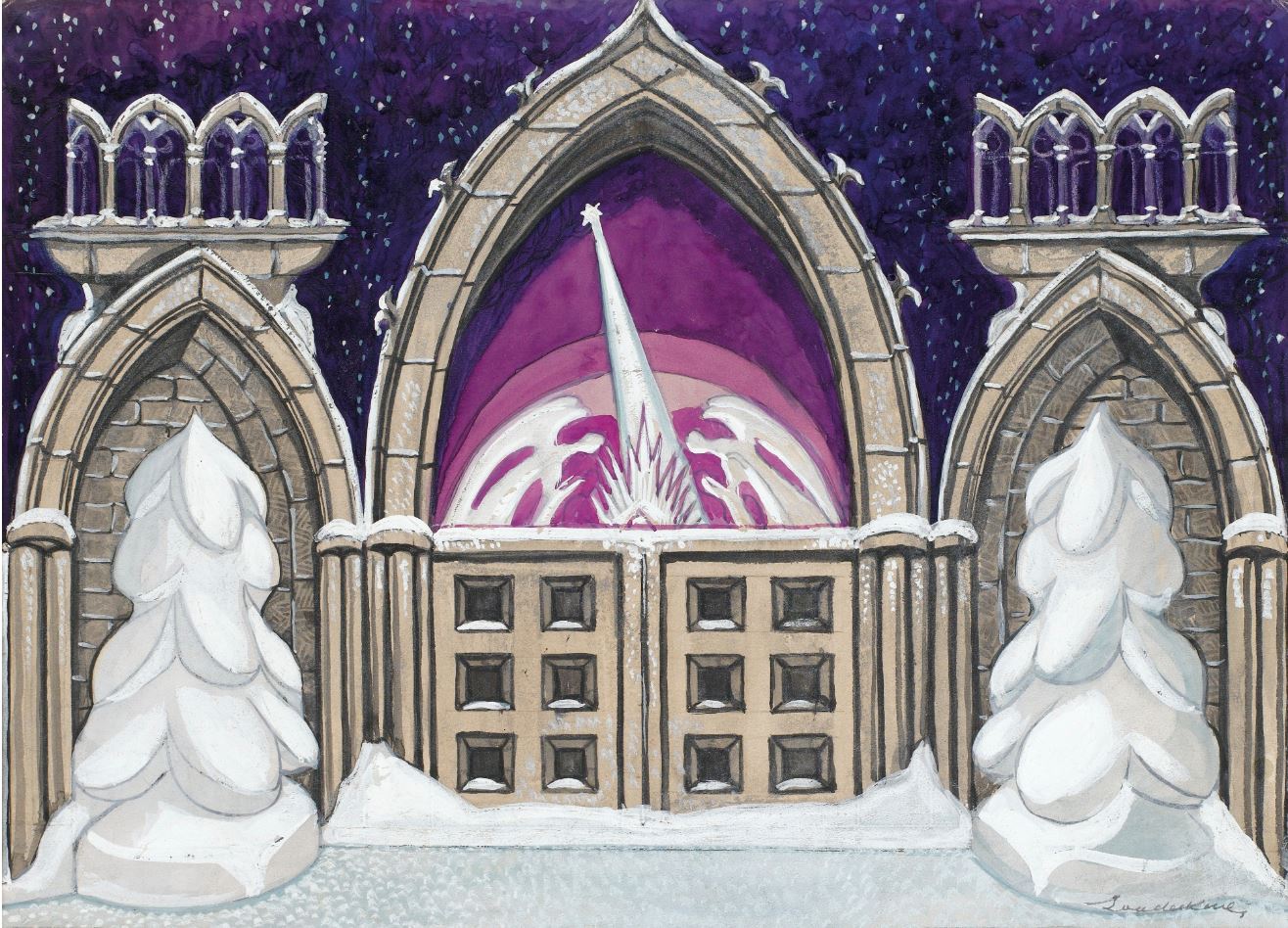 Set Design for "The Nutcracker" by Sergei Sudeikin,16x12(A3) Poster