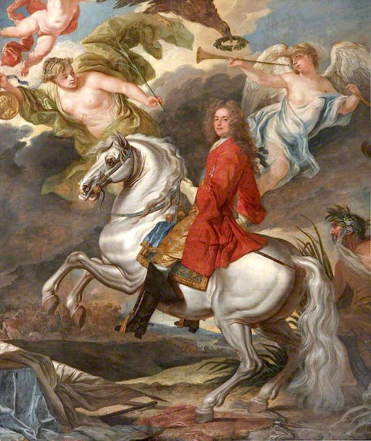 The Triumph of John, 1st Duke of Marlborough, vintage artwork by John Closterman, 12x8" (A4) Poster